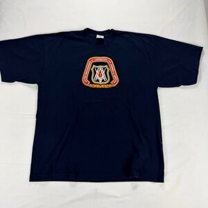 Texas Carpenters Union Single Stitch Graphic T Shirt‎ Alore USA Navy Mens 2XL